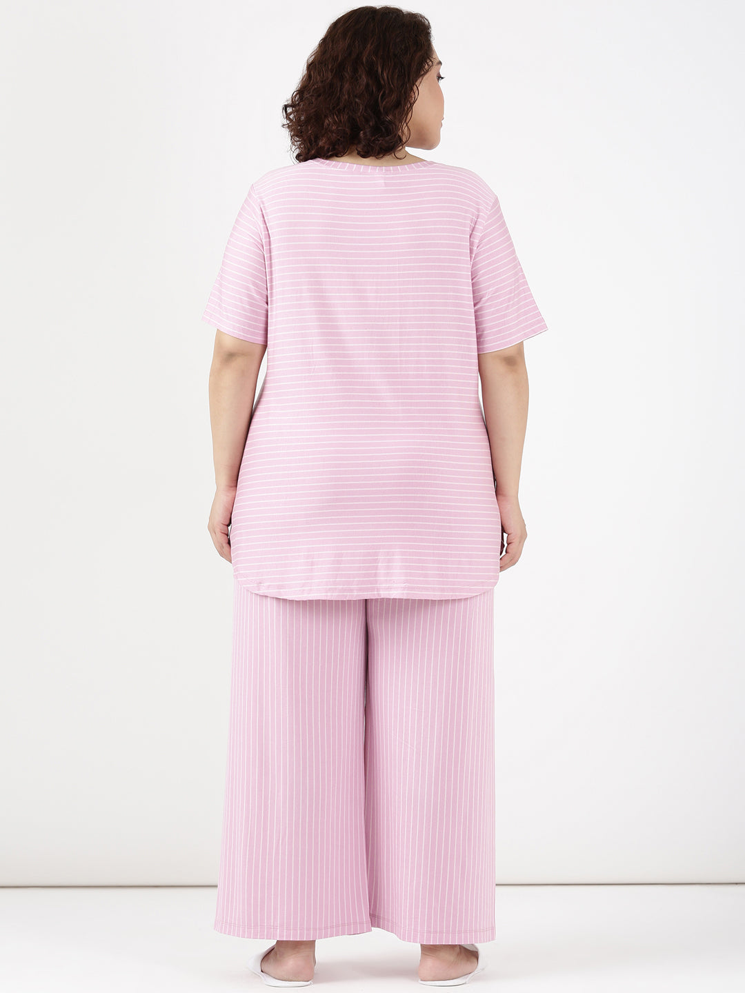 Pink Stripe Comfy Co-ord Set (2 Piece)