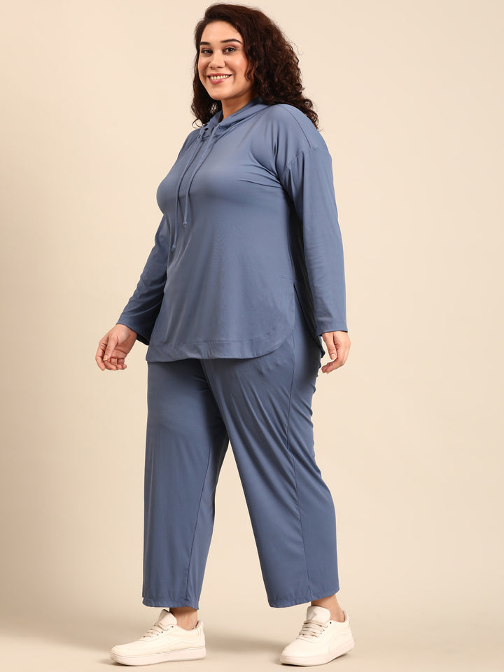 Blue Rib Co-ord Set