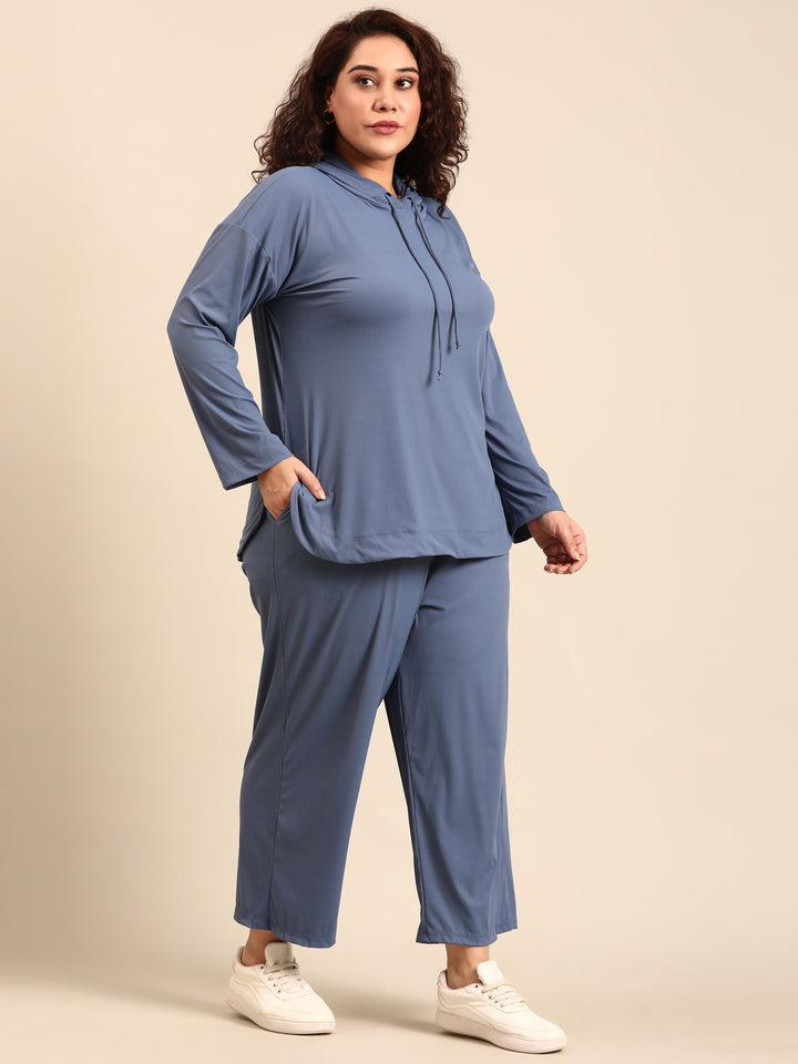 Blue Rib Co-ord Set