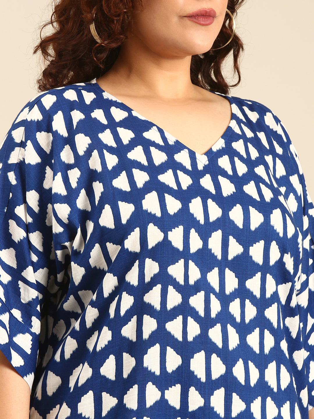 Blue Geometric Printed Co-Ord Set (2 Piece)