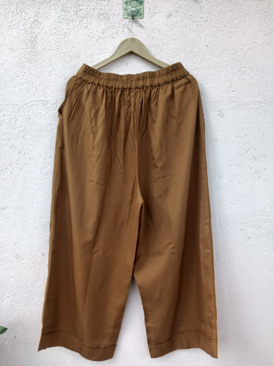 Camel Brown Wide-Leg Palazzo