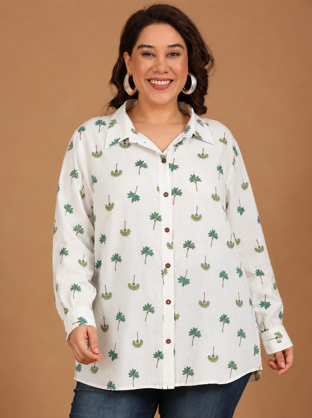 White Printed Shirt