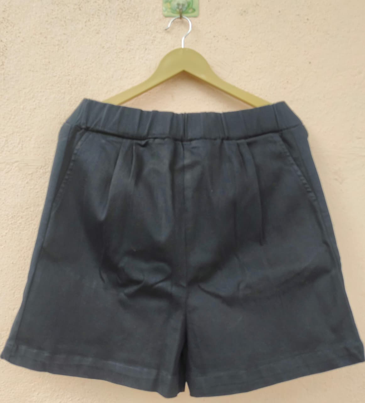 Classic Black Denim Shorts