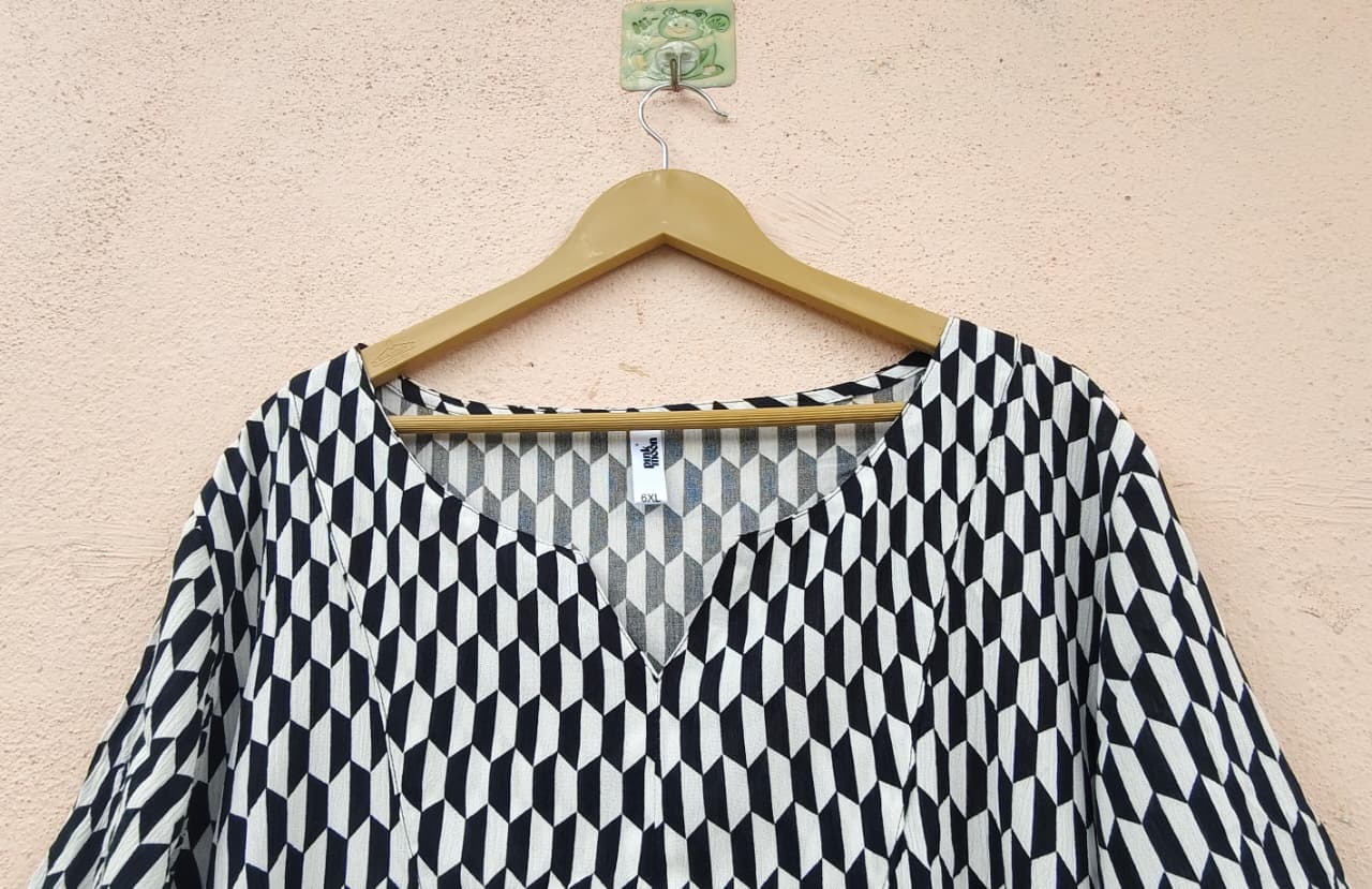 Classic Black and White Dress