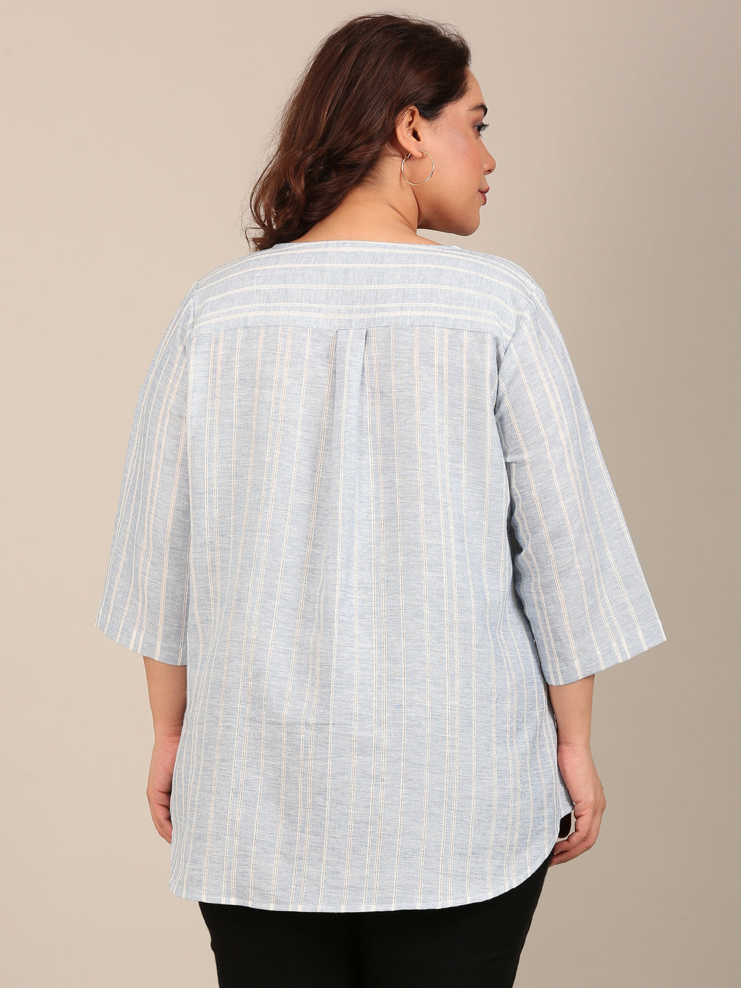 Classic Blue Striped Top