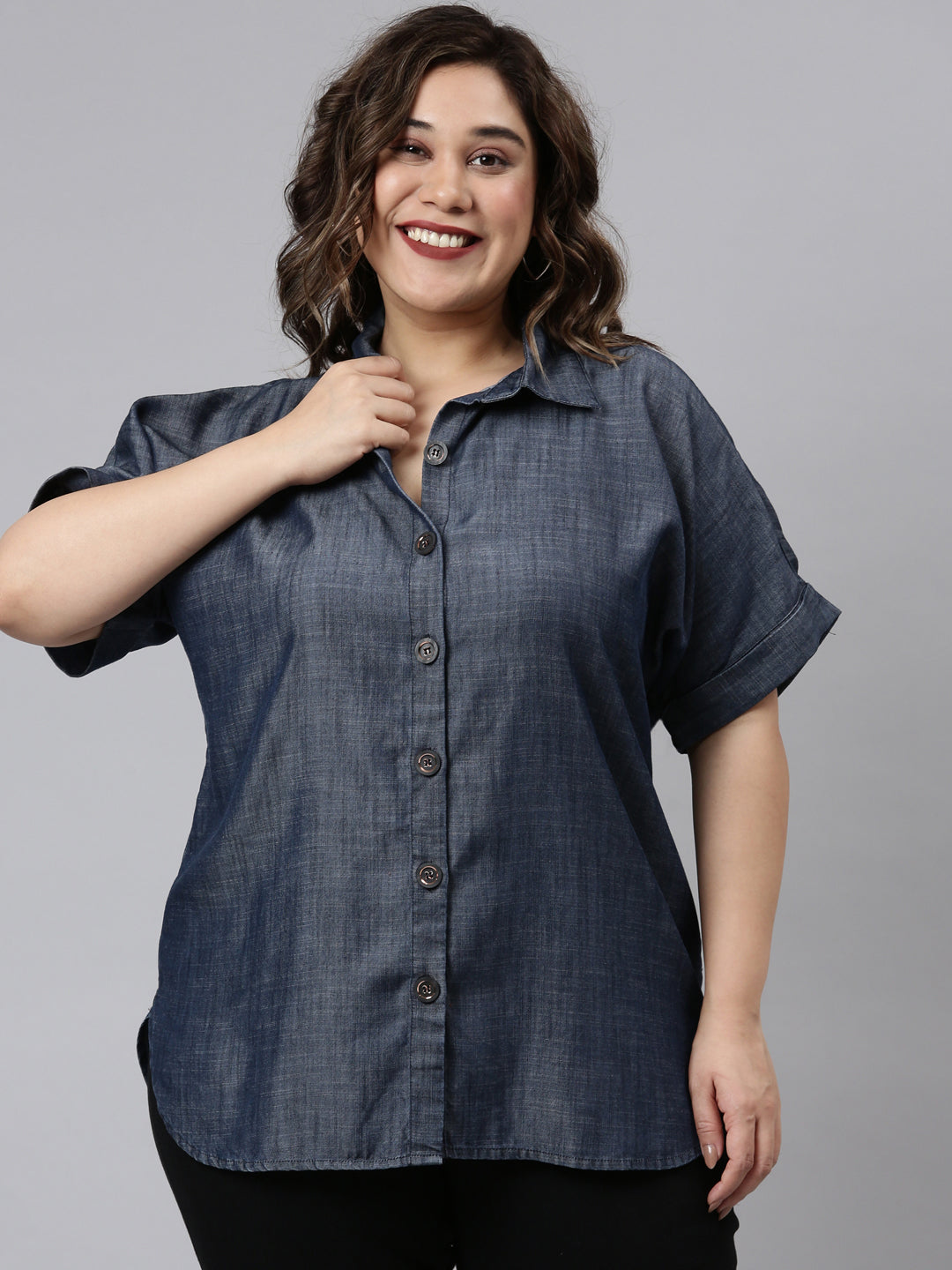 Classic Blue Tencel Shirt