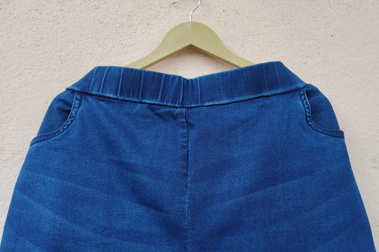 Classic Navy Denim Shorts