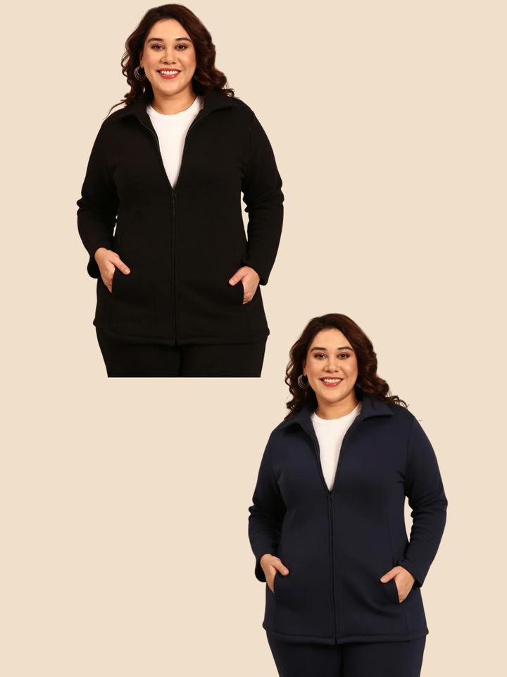 Terry Cotton Jacket Combo- Pack of 2