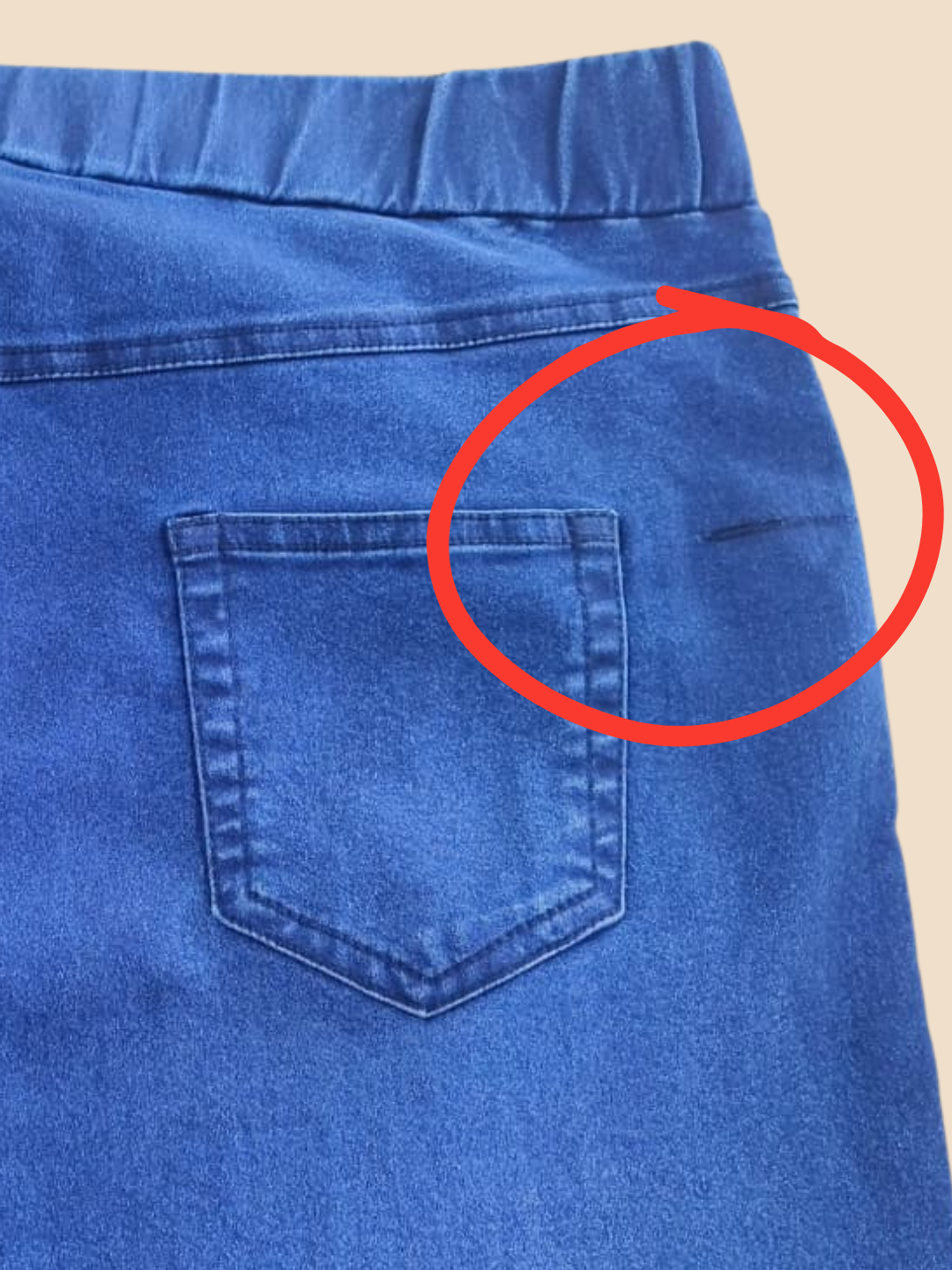 Solid Indigo Straight Fit Jeans (Minor Imperfection)