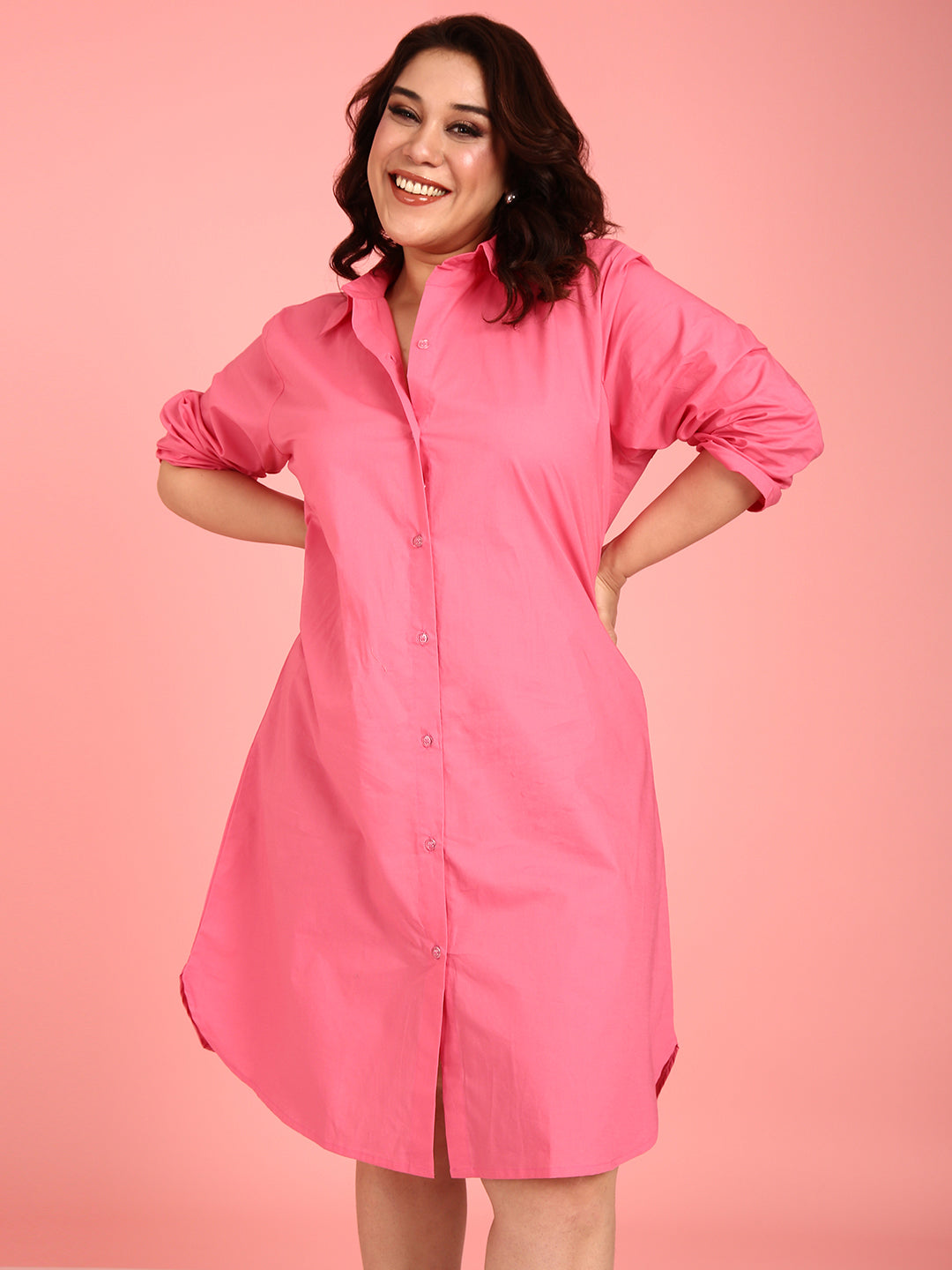 Cotton Poplin Shirt Dress