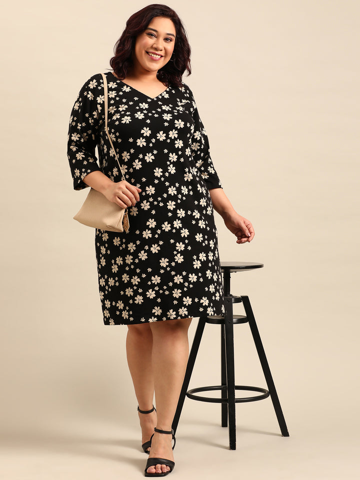 Cotton Printed Sheath Dress