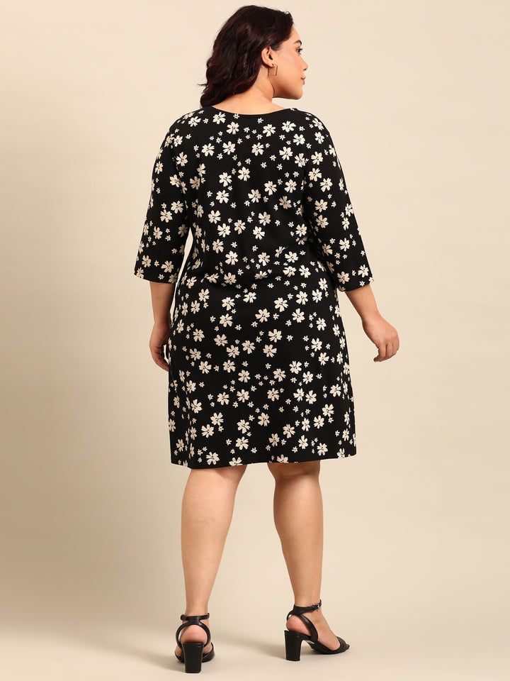 Cotton Printed Sheath Dress