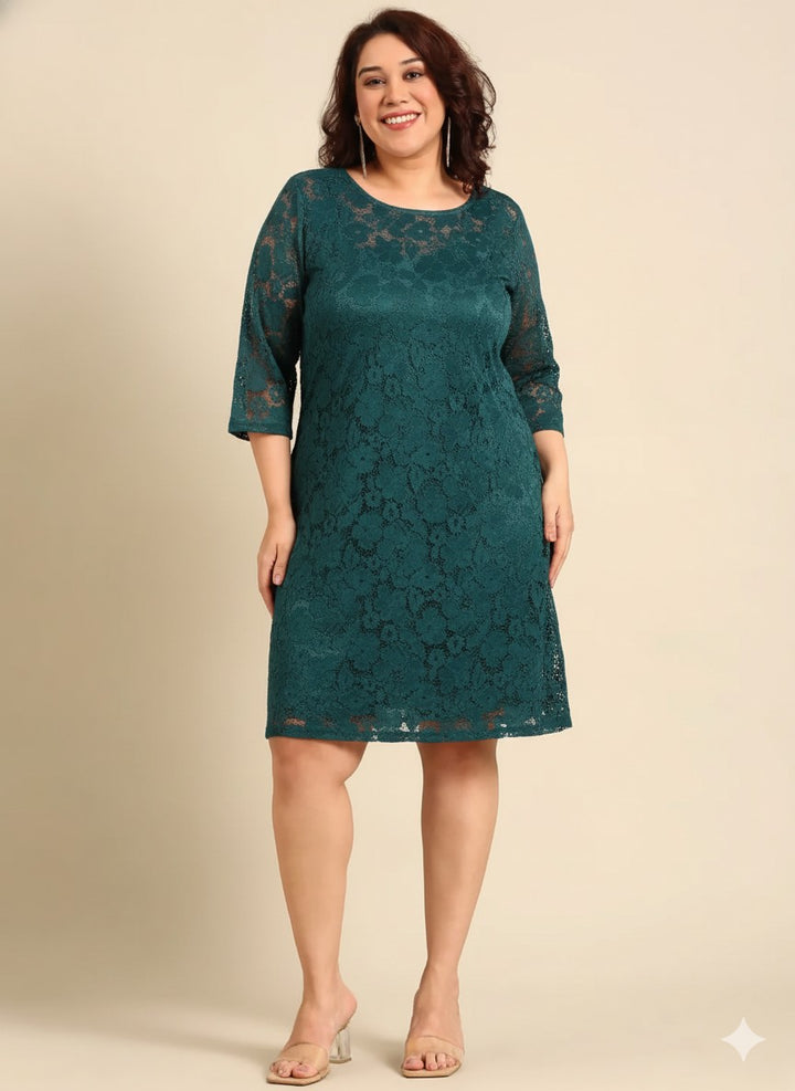 Emerald Lace Dress