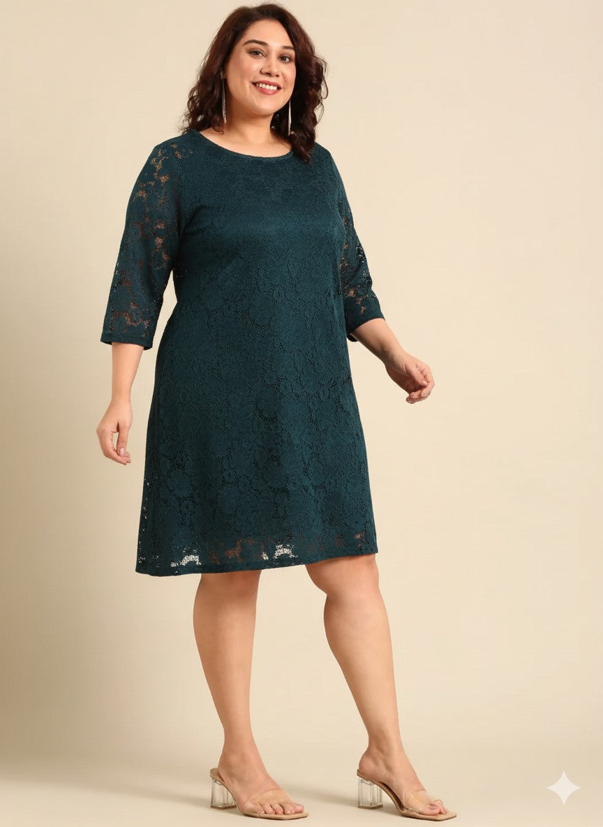 Emerald Lace Dress
