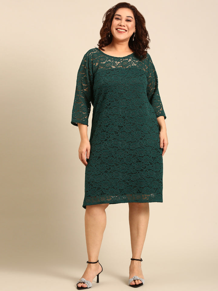 Emerald Lace Dress