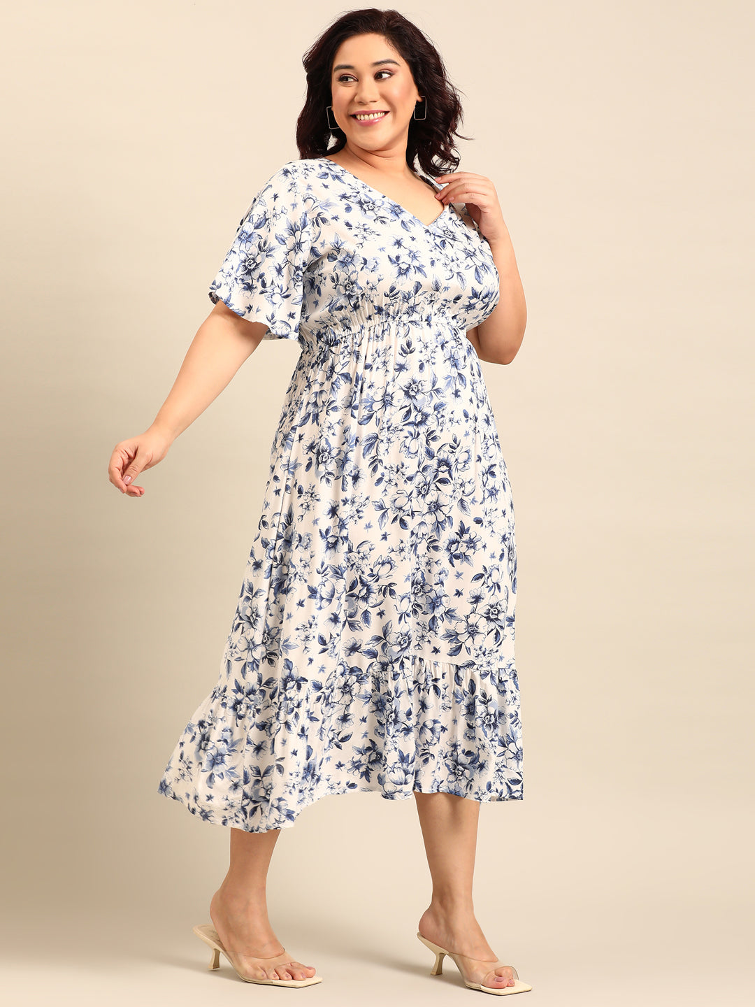 Rose Printed Dress