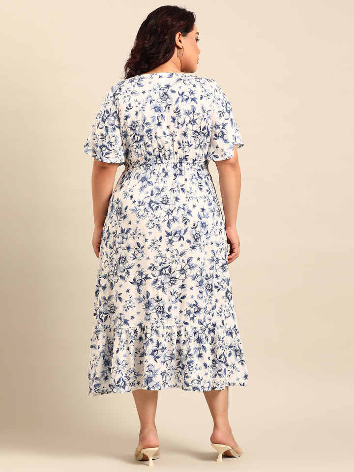 Rose Printed Dress