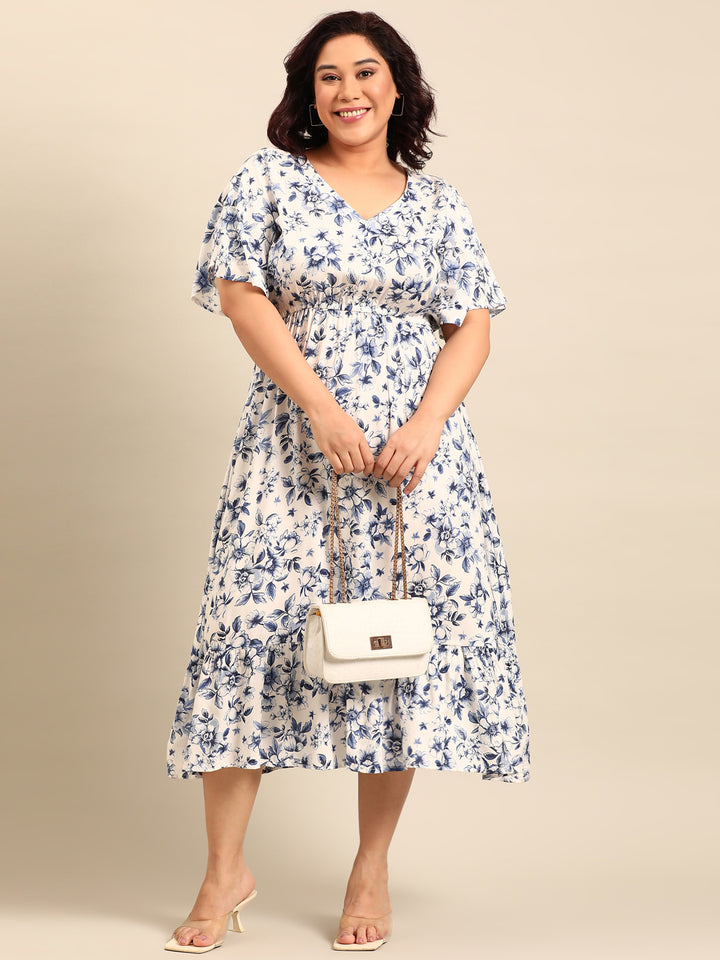 Rose Printed Dress