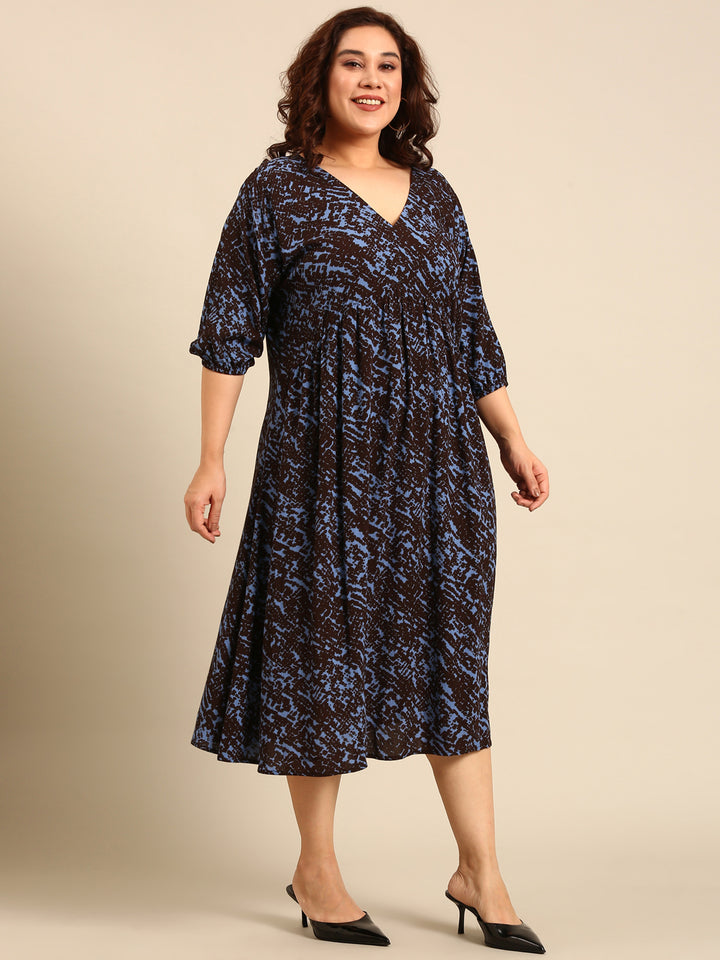 Classic Printed Maxi Dress