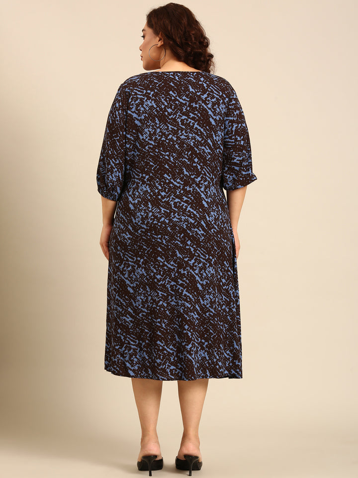 Classic Printed Maxi Dress