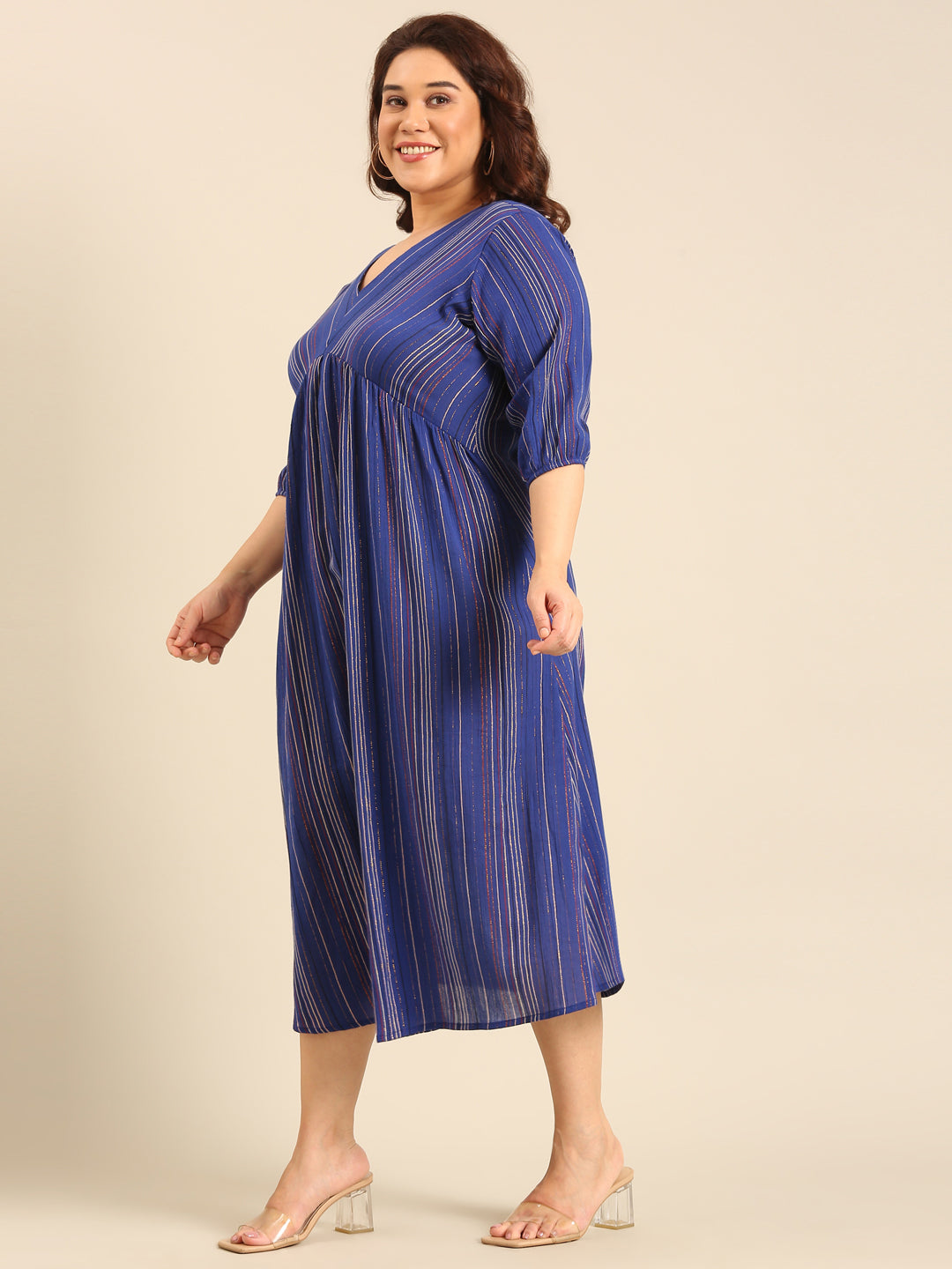 Blue Lurex Dress