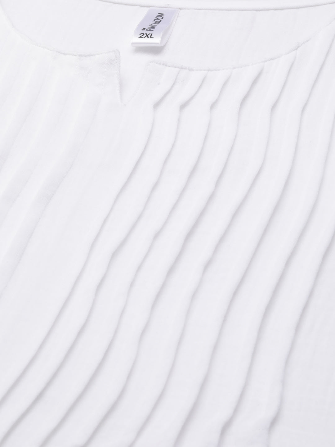 WHITE PINTUK DRESS