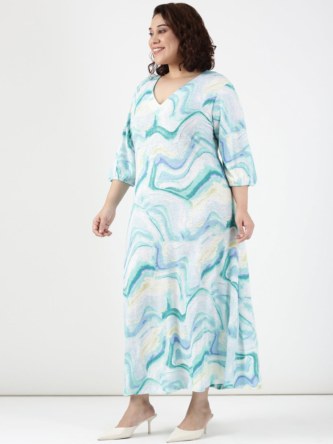 Blue Marble Dress