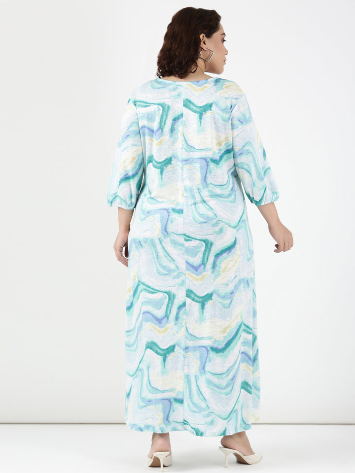 Blue Marble Dress
