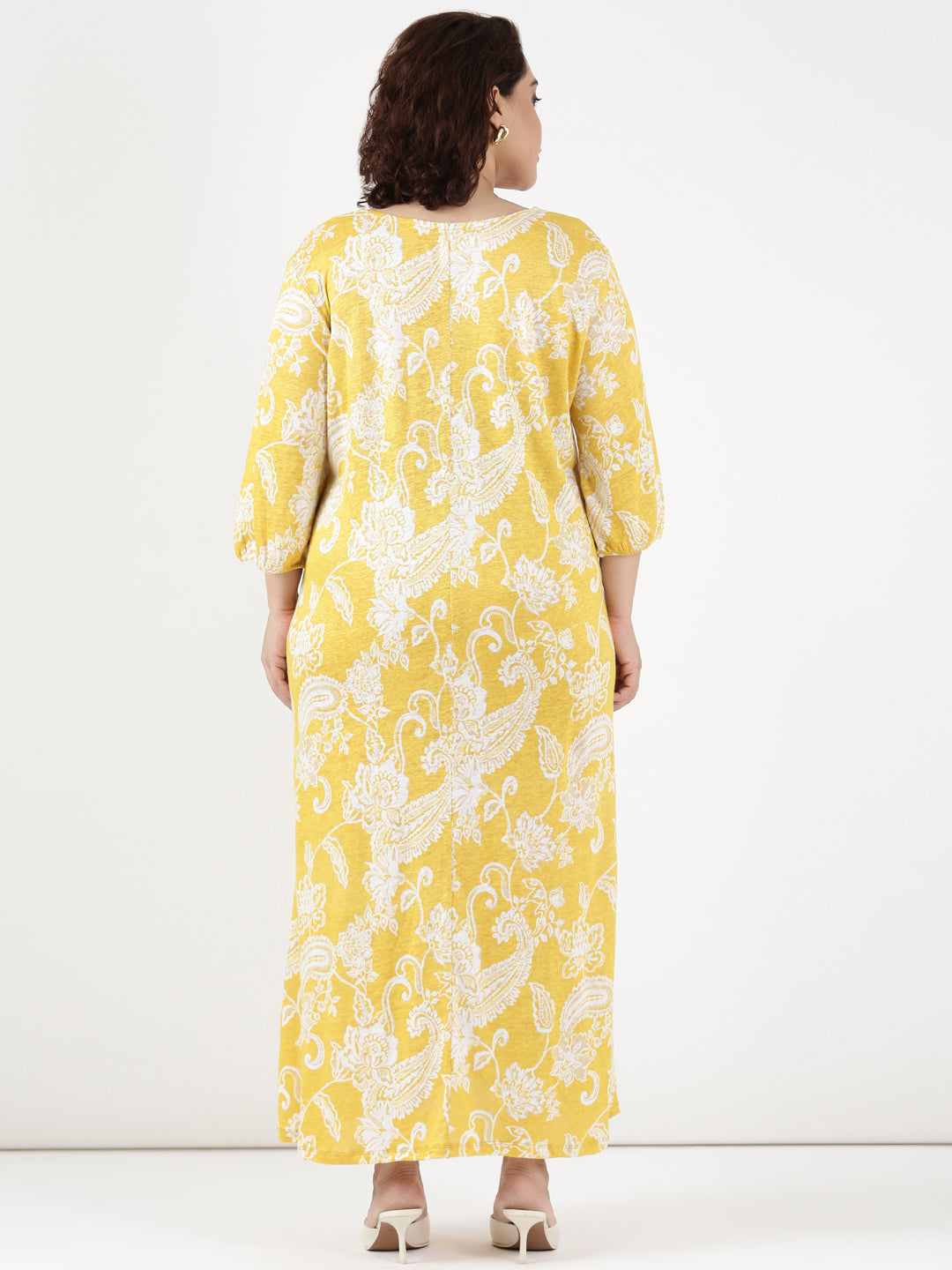 Yellow Paisley Dress