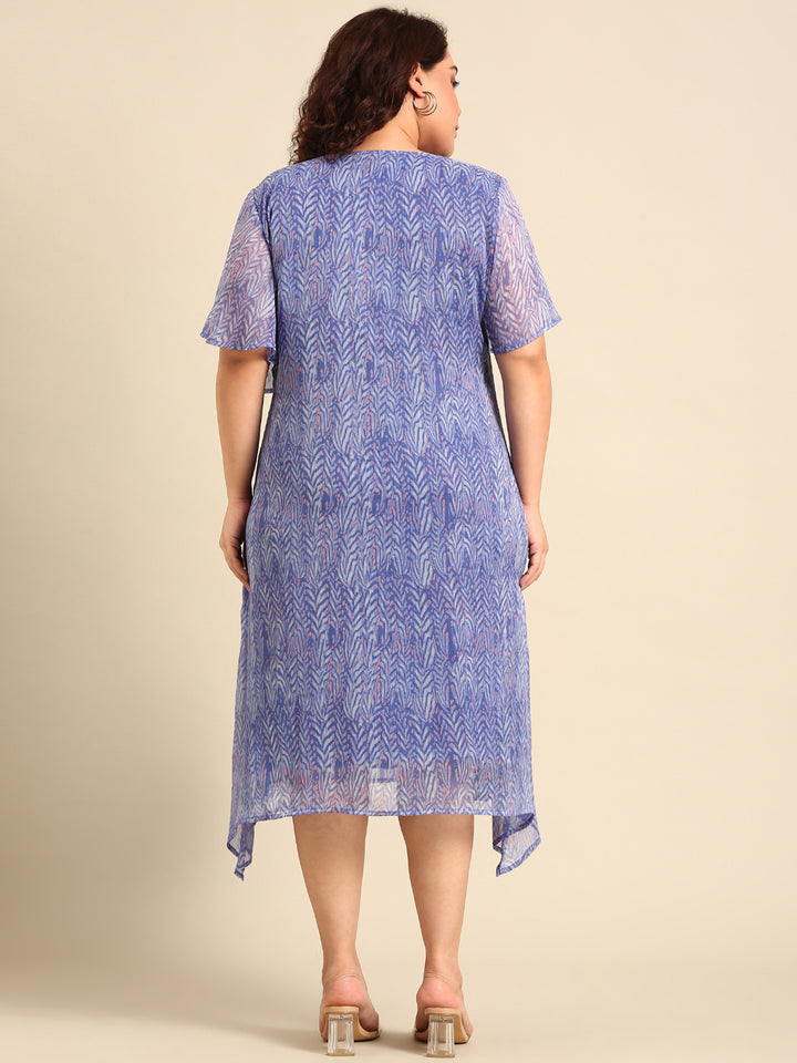 Blue Wave A-line Dress