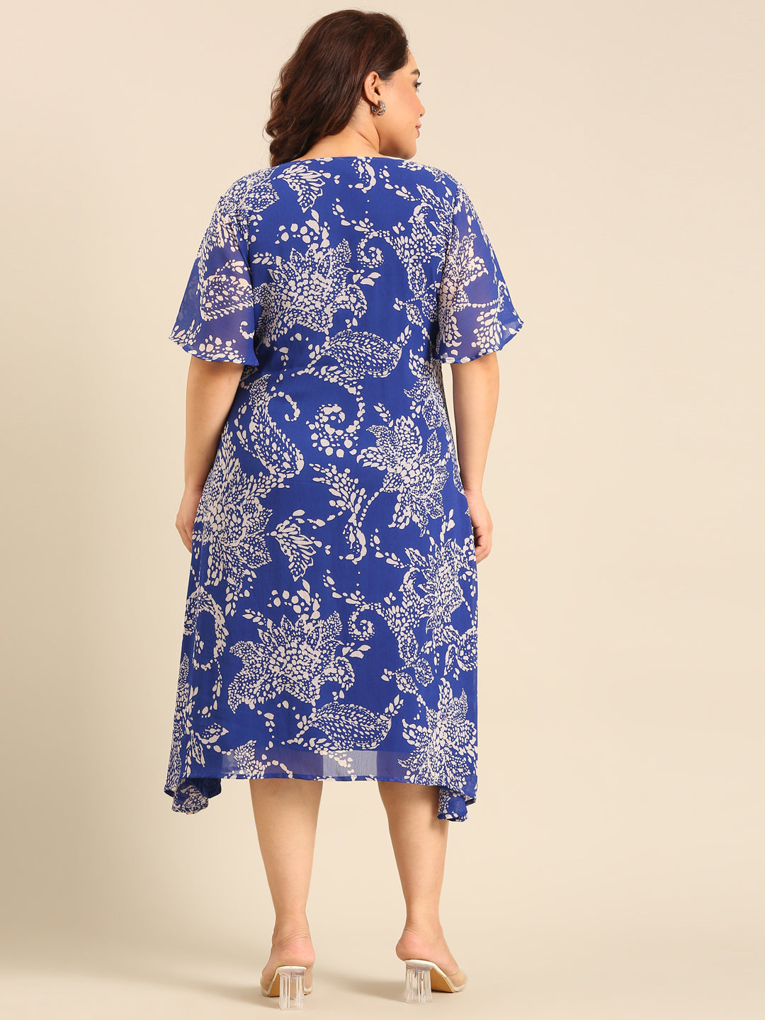 Floral Print A-line Dress