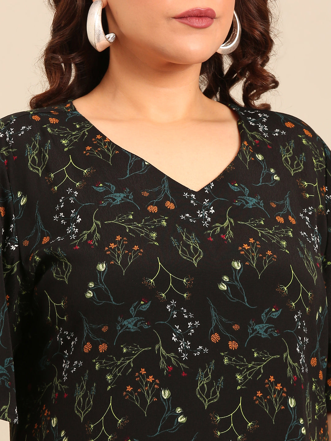 Ditsy Floral Print A-Line Dress