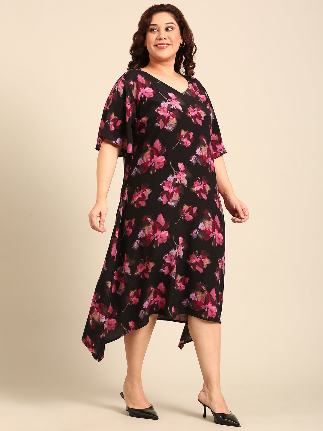 Midi Aline Printed Dress