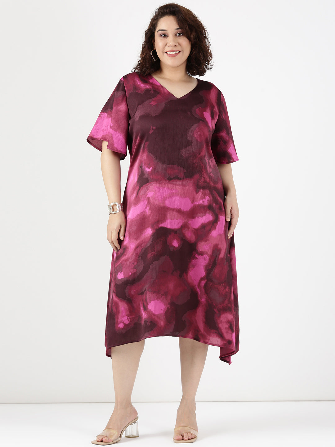 Rose Marble Aline Dress