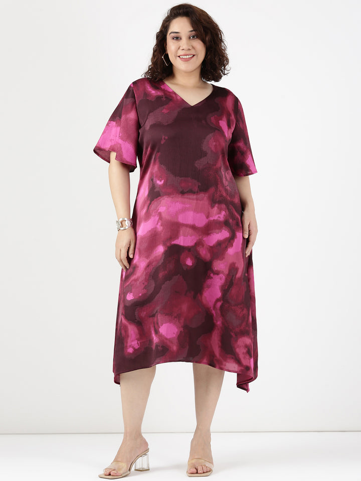 Rose Marble Aline Dress