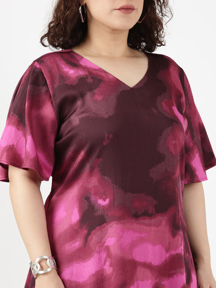 Rose Marble Aline Dress