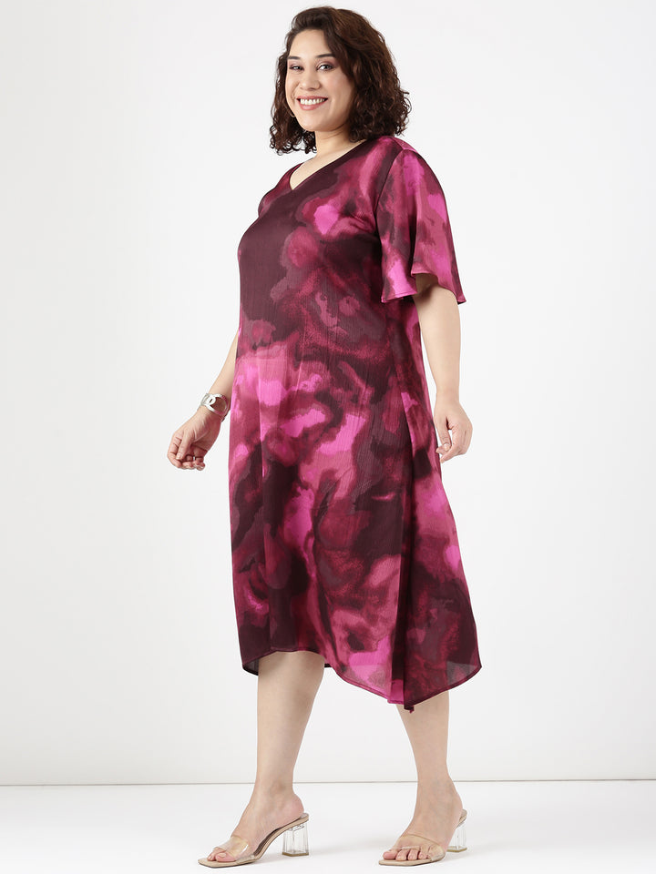 Rose Marble Aline Dress