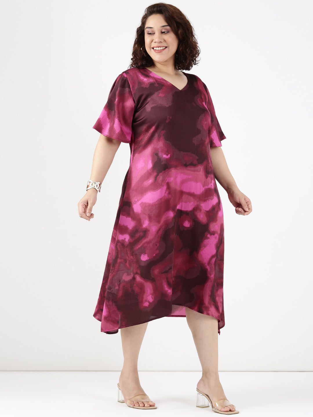 Rose Marble Aline Dress