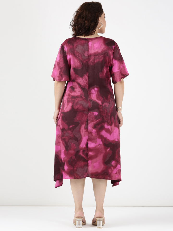 Rose Marble Aline Dress