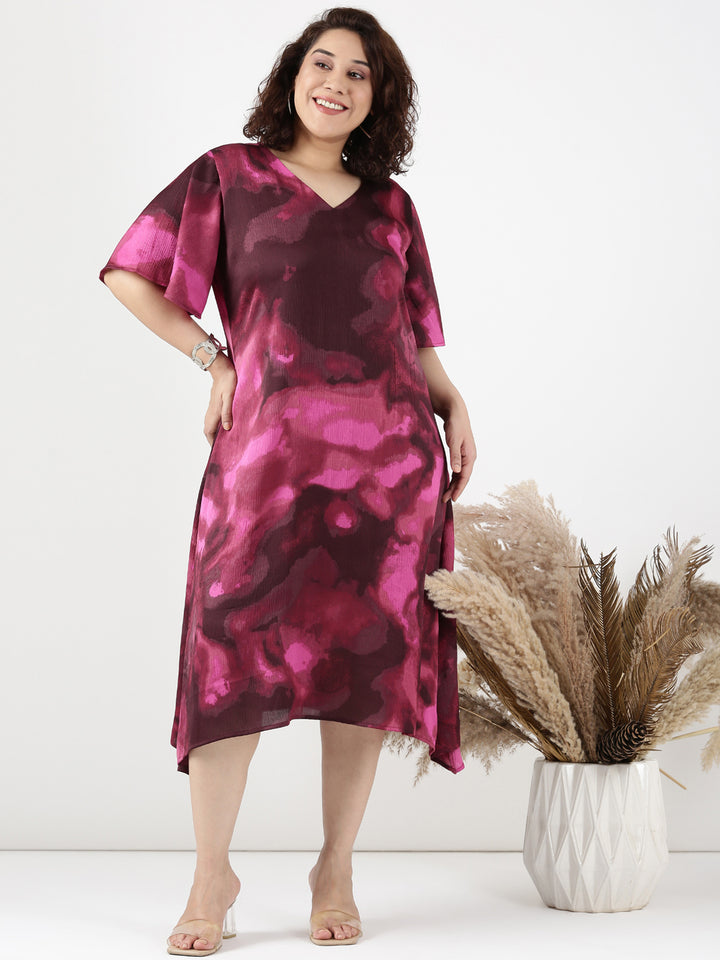 Rose Marble Aline Dress