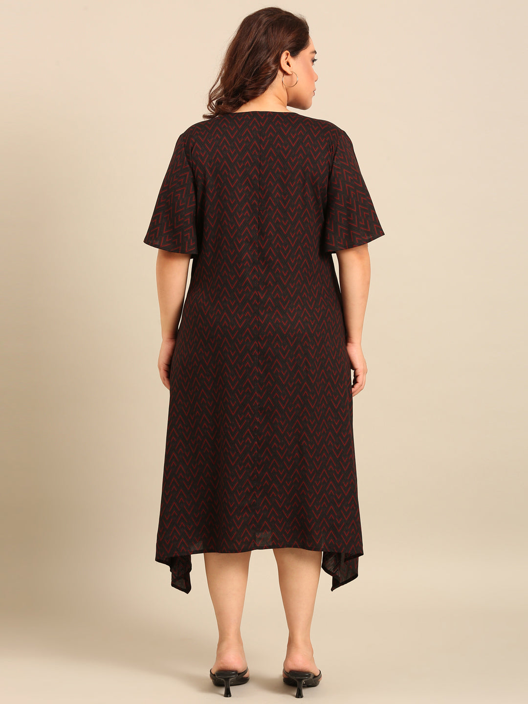 Printed A-Line Dress