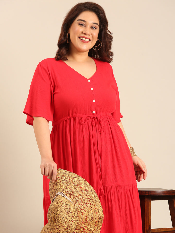 Plus Size Red Dress