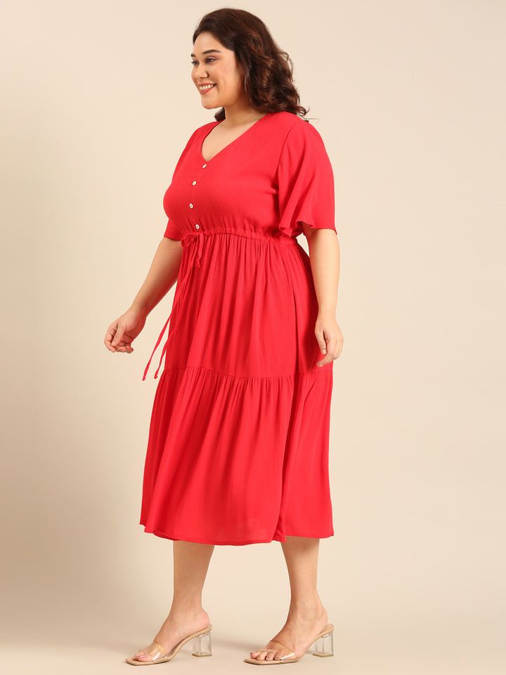 Plus Size Red Dress