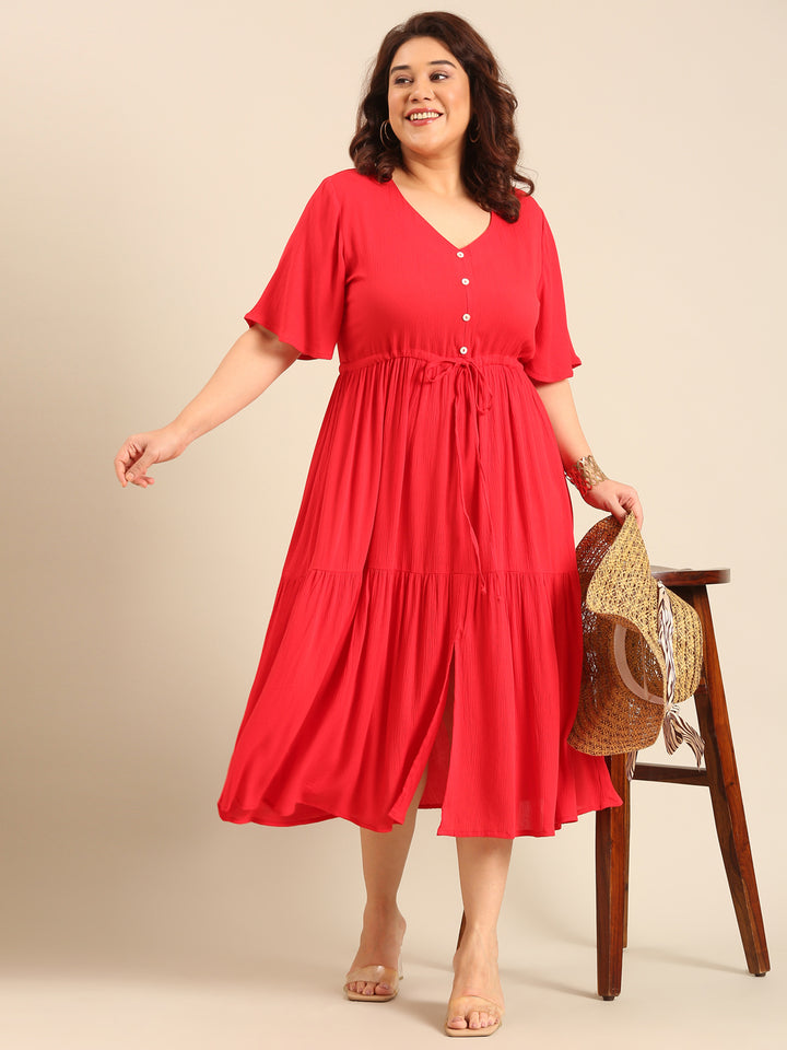 Plus Size Red Dress