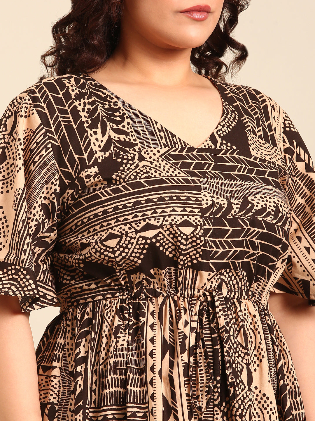 Ethnic Printed Cotton Dress