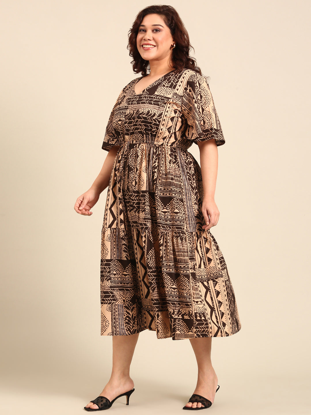 Ethnic Printed Cotton Dress