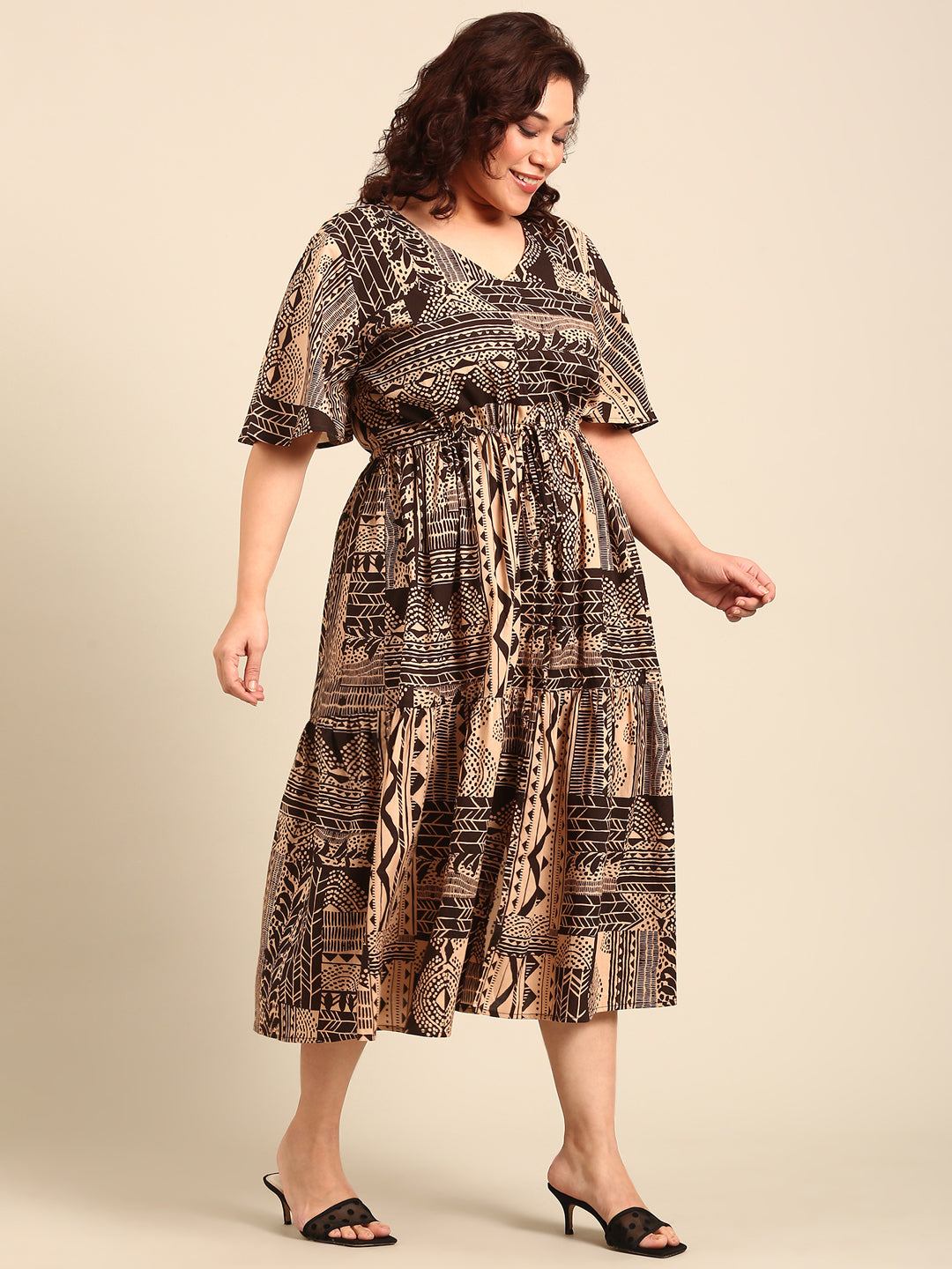 Ethnic Printed Cotton Dress