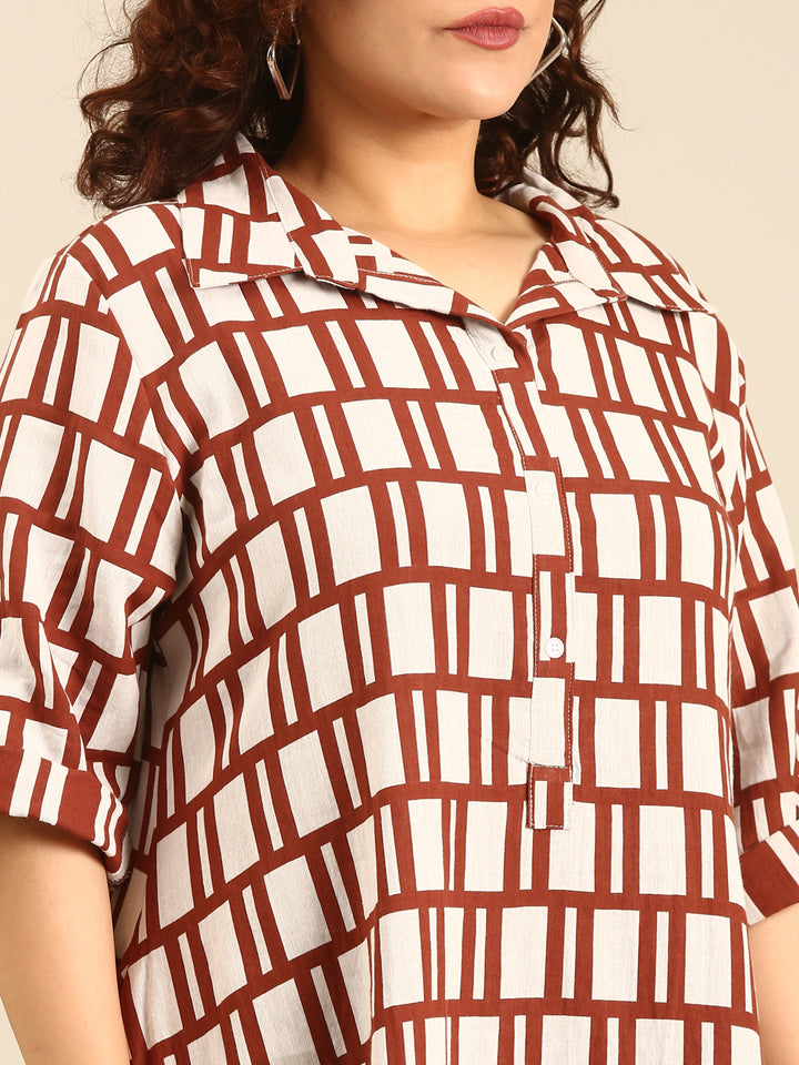 Cotton A-Line Dress