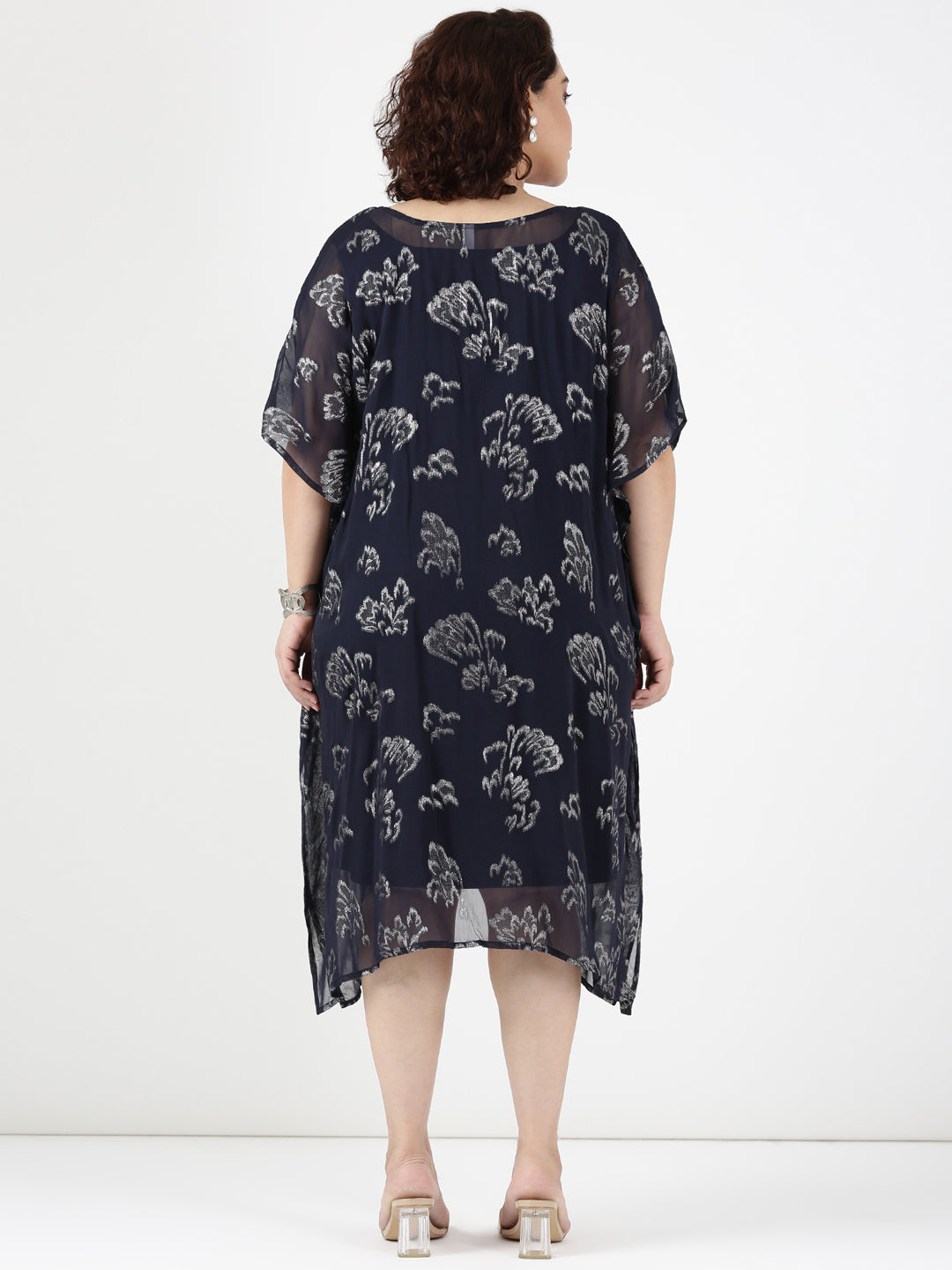 Navy Blue Kaftan Dress