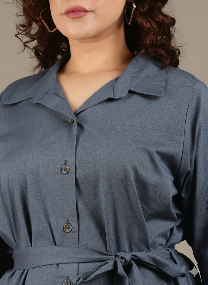 Oxford Cotton Shirt Dress